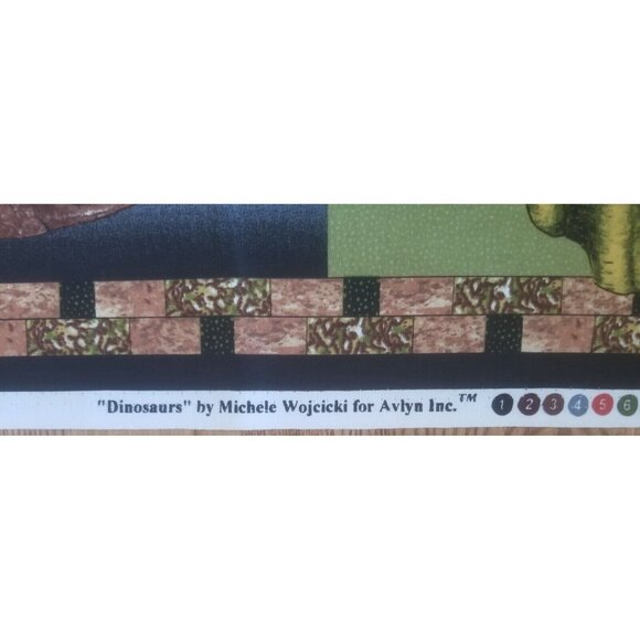 Kid's Dinosaurs & Coordinating Fabric Lot Quilting Sewing 3 1/2 Yards Avlyn Inc - Picture 5 of 6